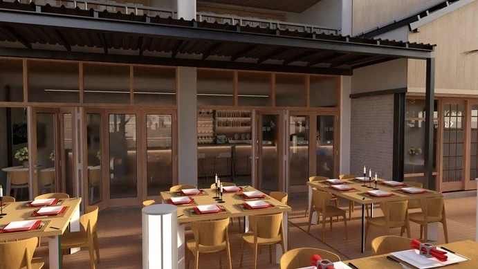Timber terrace · design visualization